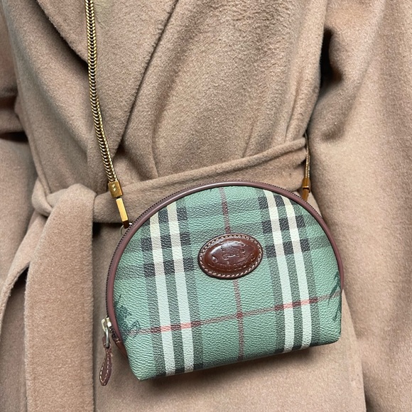 Authentic Burberrys vintage nova check mini clutch bag (HK9) - Picture 1 of 14